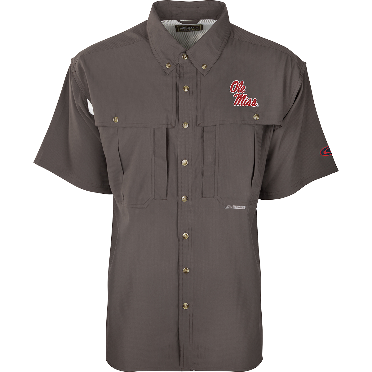 Ole Miss Short Sleeve Flyweight Wingshooter Shirt - Lightweight Performance Tee for Hunting, Fishing & Outdoor Adventures