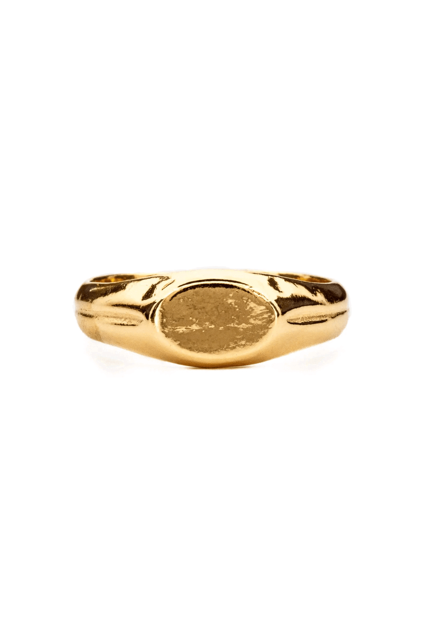 Personalized Initial Signet Ring in 14K Gold - Elegant Monogram Jewelry for Women & Men - Perfect for Engagements, Weddings & Special Occasions