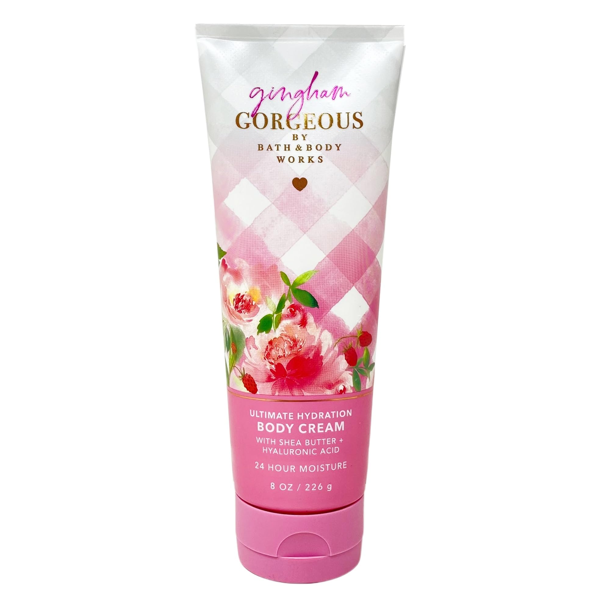 Gingham Gorgeous 3-Piece Bath & Body Gift Set - Full Size Fragrance Mist, Body Cream & Body Scrub - Perfect for Gifts, Self-Care & Spa Days