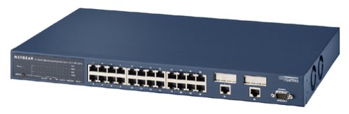 Netgear FSM726S ProSafe 24-Port 10/100 Managed Switch with 2 Stacking Ports - High-Speed Network Switch for Office & Data Center Connectivity