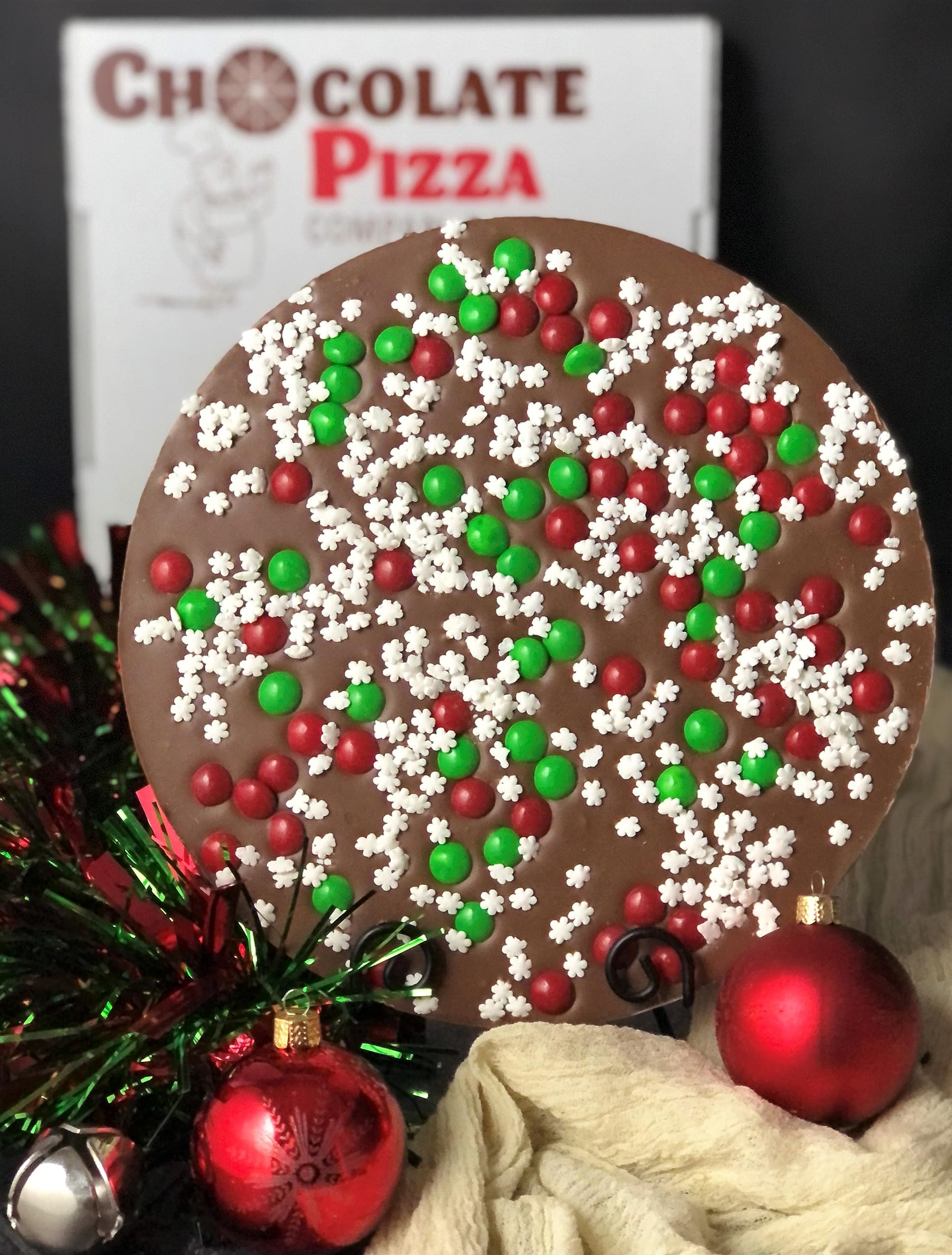 Snowflake Chocolate Pizza - Delicious Chocolate Dessert Pizza for Holidays & Parties | Perfect for Christmas, Birthdays & Family Gatherings
