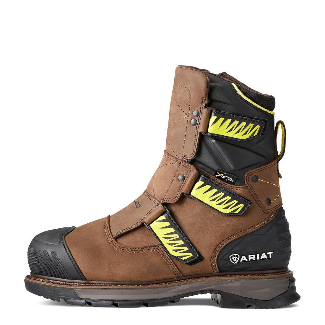 **Catalyst VX 8-Inch Composite Toe Waterproof Work Boots - MetGuard Safety, Oily Distressed Brown - Ideal for Construction, Oilfield & Outdoor Work**
