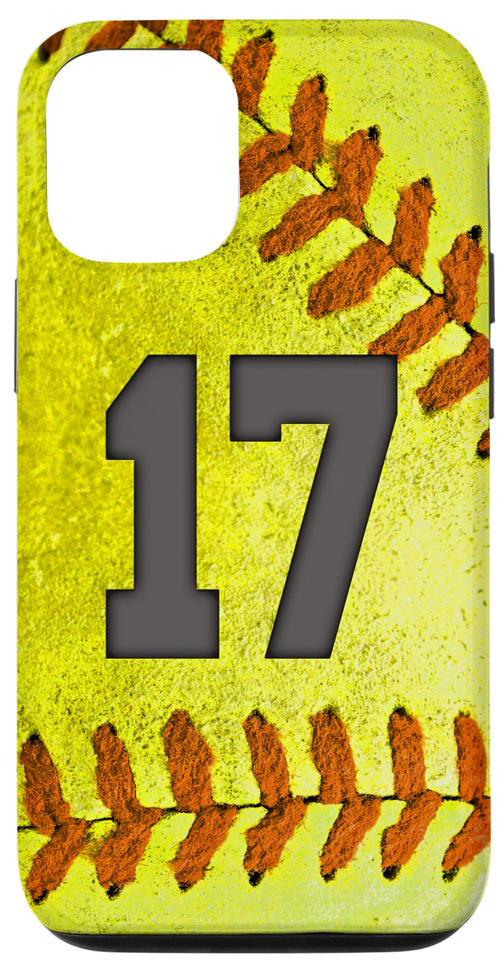iPhone 12/12 Pro Softball Jersey No.17 Phone Case - Perfect Gift for Softball Lovers & Fans - Durable Protection for Games & Daily Use