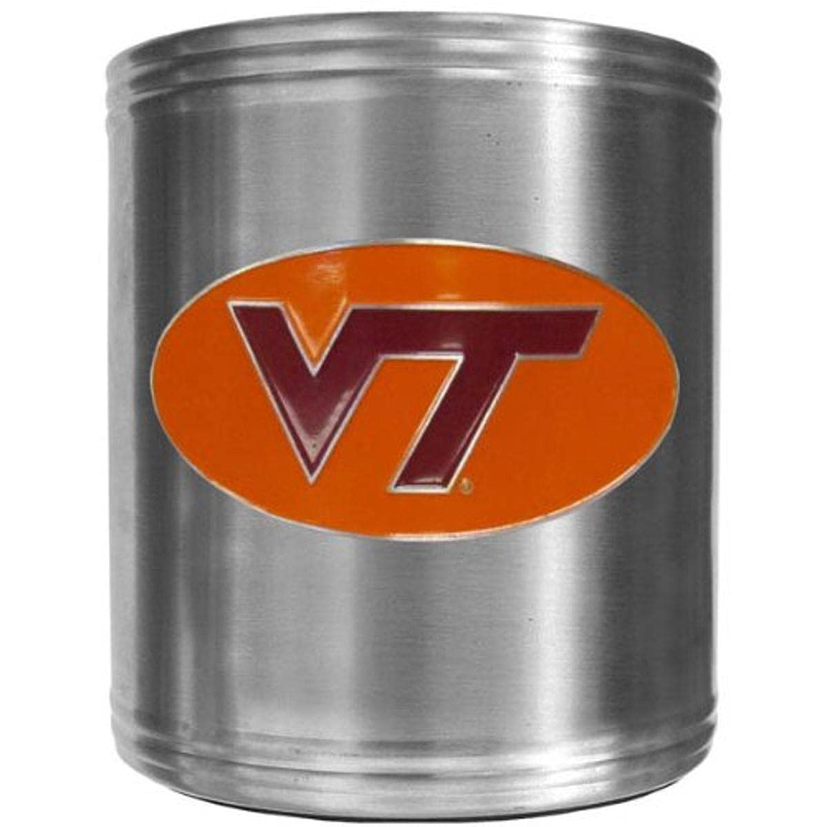 NCAA Classic Steel Can Cooler by Siskiyou Sports - Insulated Beer & Soda Can Holder for Tailgating, Camping & Outdoor Parties
