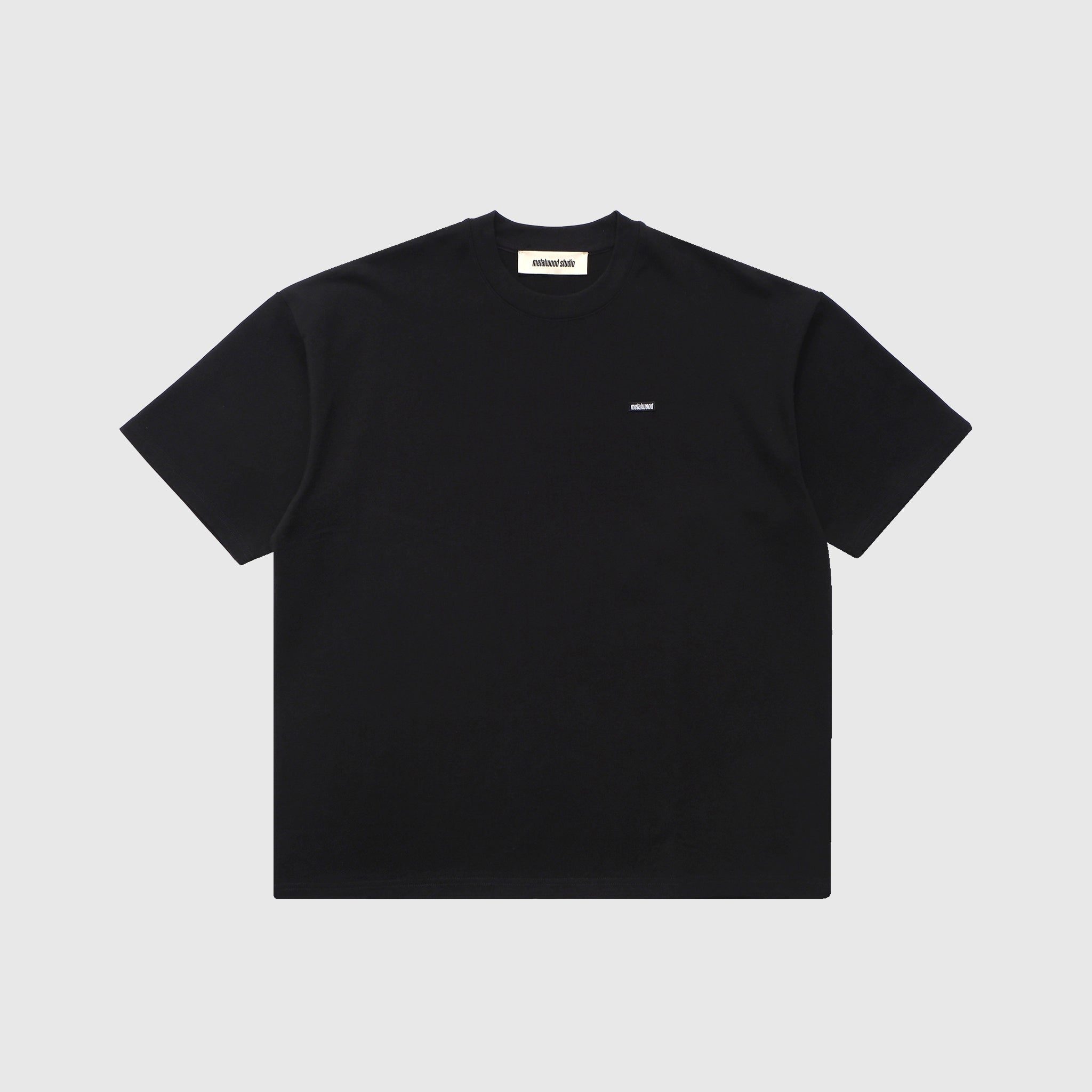 Premium Heavyweight Mini Metal Logo T-Shirt for Men - Comfortable Cotton Tee for Casual Wear, Street Style & Everyday Outfits