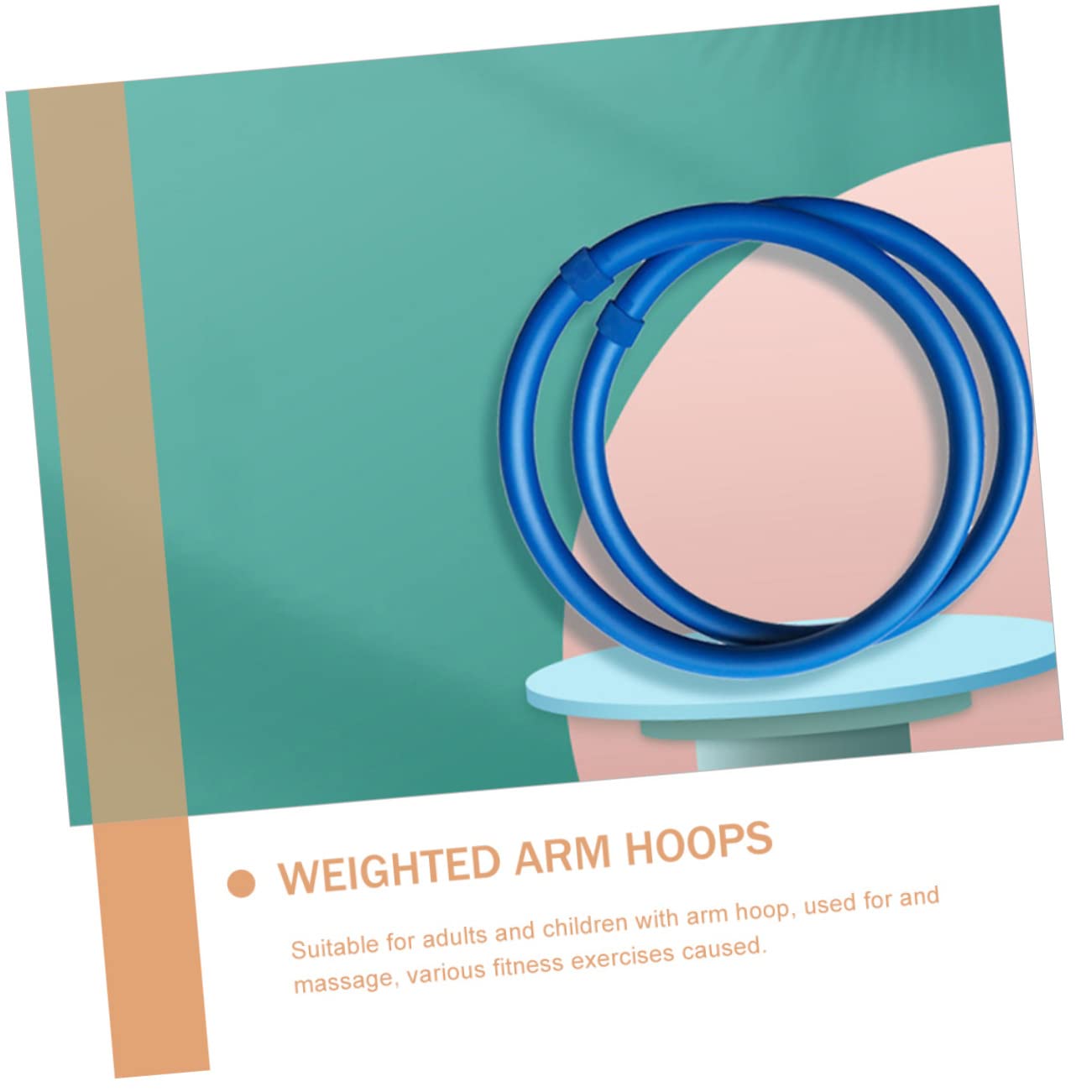 1 Pair Yoga Armbands for Women - Adjustable Fitness Arm Hoops for Weight Loss & Toning - Workout Accessories for Yoga, Pilates & Home Exercise - Perfect for Gym, Studio & Outdoor Training
