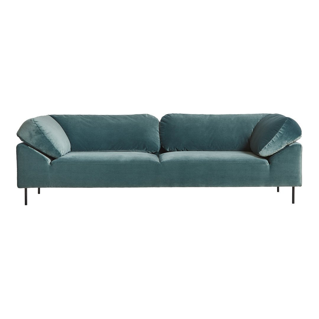 Modern 2.5 Seater Sofa with Collar Design - Comfortable Small Space Couch for Living Room, Apartment & Office - Free Shipping Available