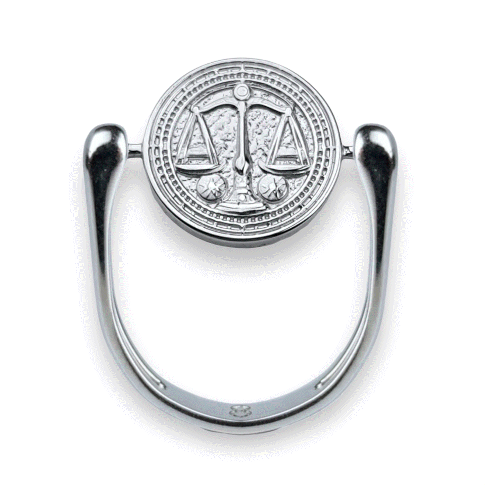 Stylish Silver Zodiac Fidget Ring for Anxiety Relief - Perfect for Stress Relief, Focus & Meditation | Astrology Jewelry Gift for Women & Men