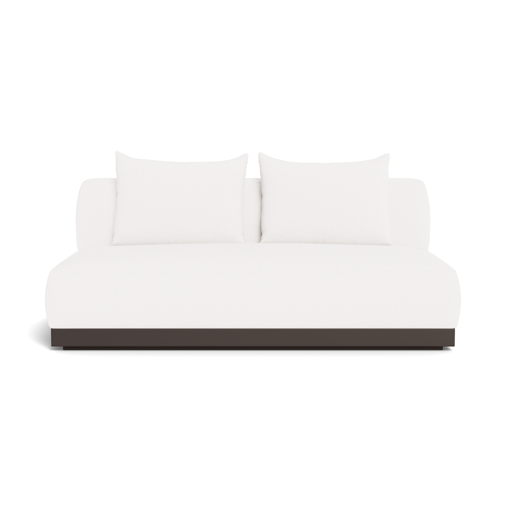 Amalfi 2-Seat Armless Sofa - Modern Loveseat for Small Spaces, Living Room, Apartment & Office - Comfortable Compact Couch for Relaxing & Entertaining