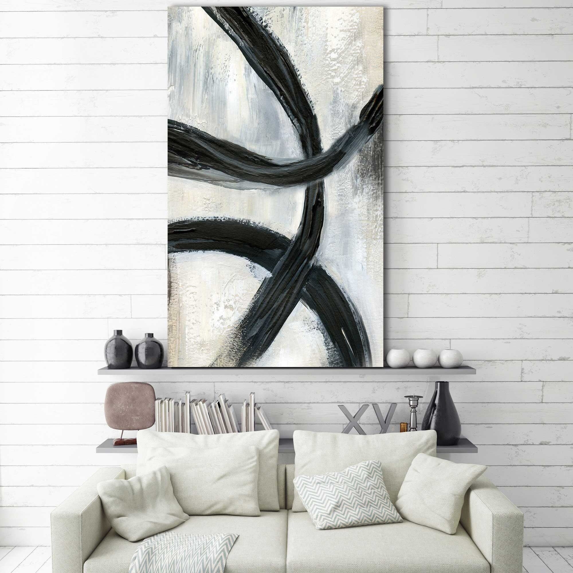 Abstract Rings II by Nan - Modern Art Canvas Print for Home & Office Decor - Perfect for Living Room, Bedroom, or Gallery Wall Display
