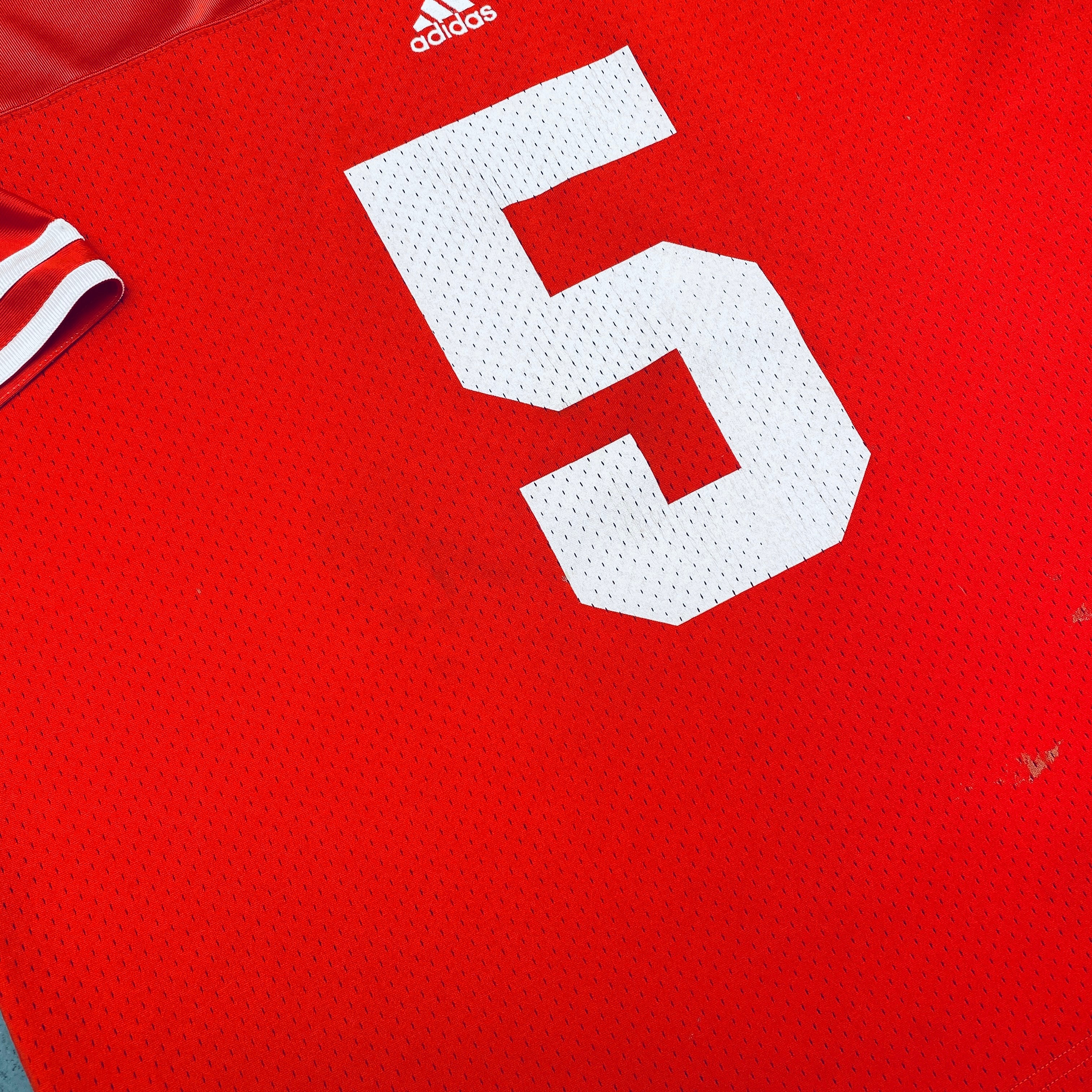 Adidas Wisconsin Badgers #5 Brooks Bollinger Jersey XL - Official College Football Fan Gear for Game Day & Tailgating