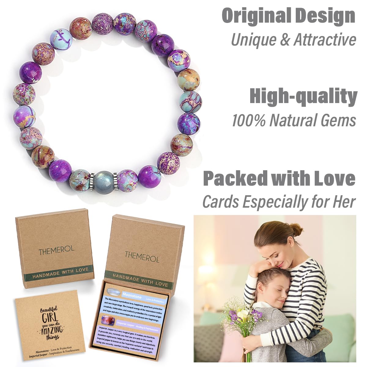 Valentine's Day Gifts for Teen Girls - 15 Year Old Birthday Beaded Bracelets, Best Friend & Women's Jewelry, Perfect for Granddaughter, Niece, Easter, Christmas Stocking Stuffers & Everyday Wear