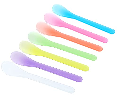 10 PCS Reusable Plastic Face Pack Spatula Set with Facial Headband - Multicolor Cosmetic Tools for Home & Salon Use - Perfect for Skincare Routine, DIY Facial Masks & Professional Spa Treatments
