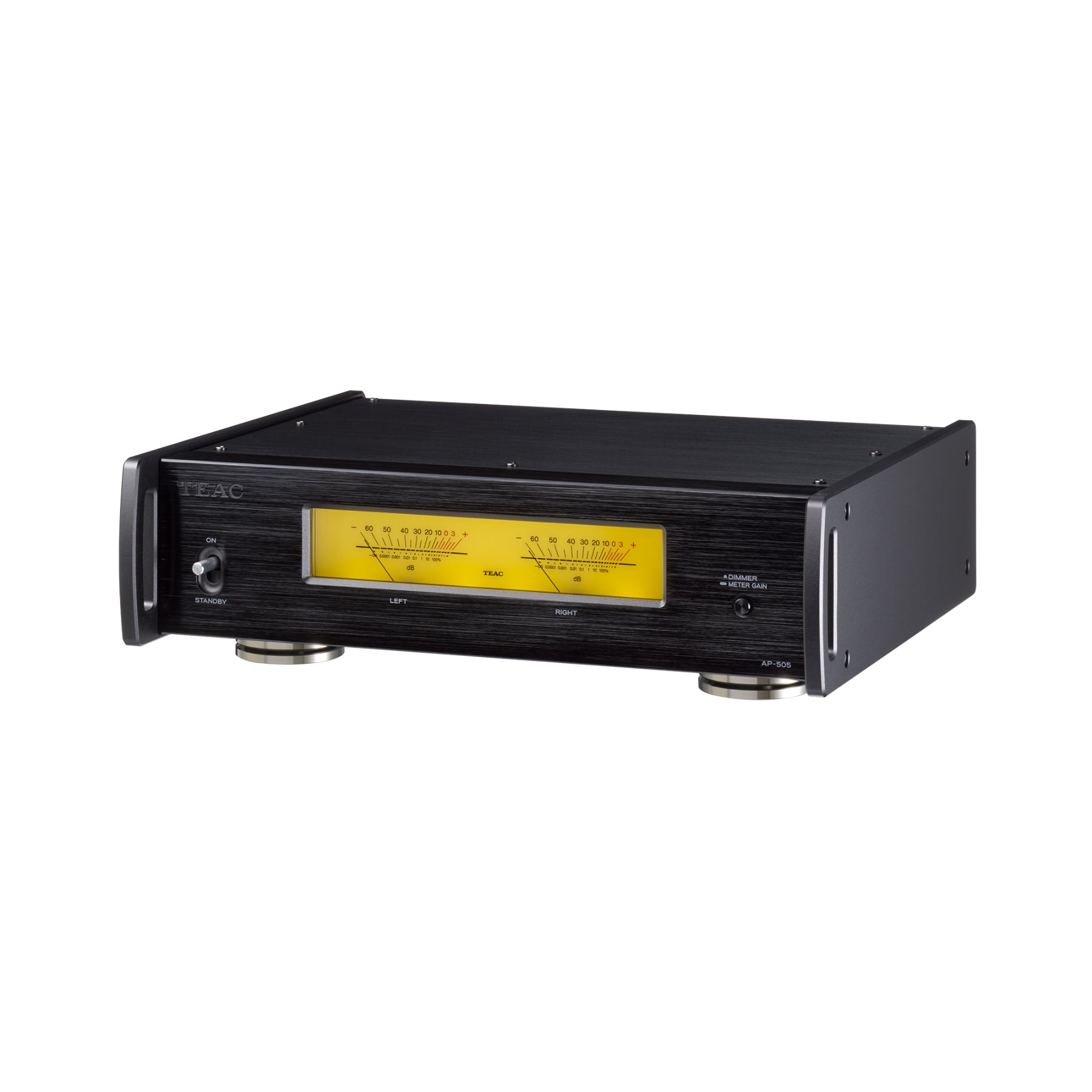 TEAC AP-505 Stereo Power Amplifier - High-Fidelity Audio, 100W x 2 Channels, Black (Open Box) - Perfect for Home Theater, Music Studios & Audiophile Systems