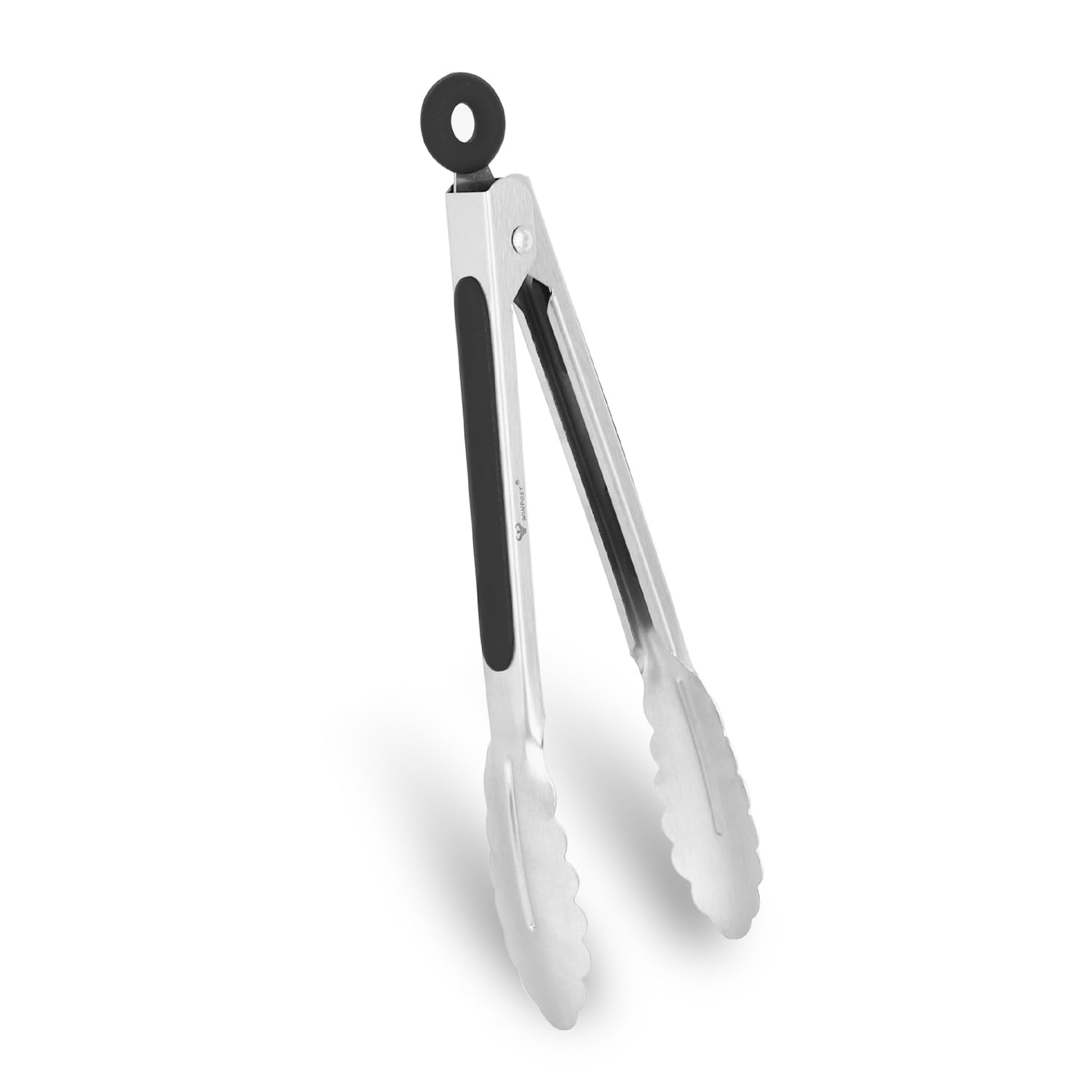 Stainless Steel Kitchen Tongs 8 Inch (21cm) - Heat Resistant Cooking Tongs for Grilling, BBQ, Salad, and Serving - Durable Kitchen Utensil Set for Restaurants and Home Use