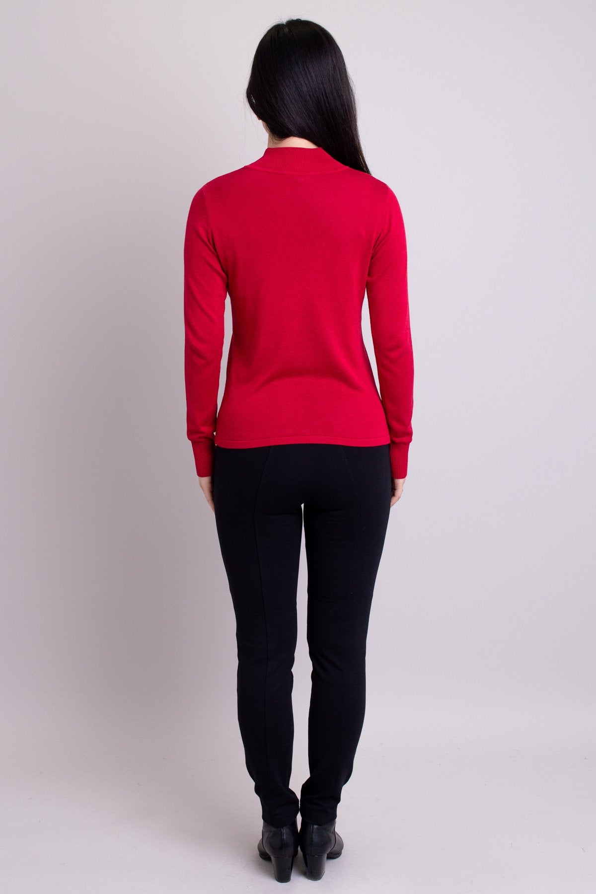 Cameron Sweater Women's Fashion Knitwear | Lipstick & Bamboo Cotton Blend Top | Casual Wear, Office Outfit, Date Night Style