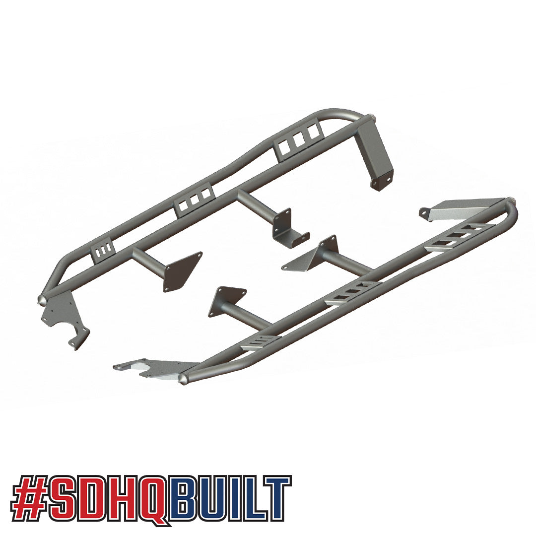 2003-2023 Toyota 4Runner SDHQ Built Rock Sliders - Heavy Duty Off-Road Protection for Trail & Rock Crawling Adventures