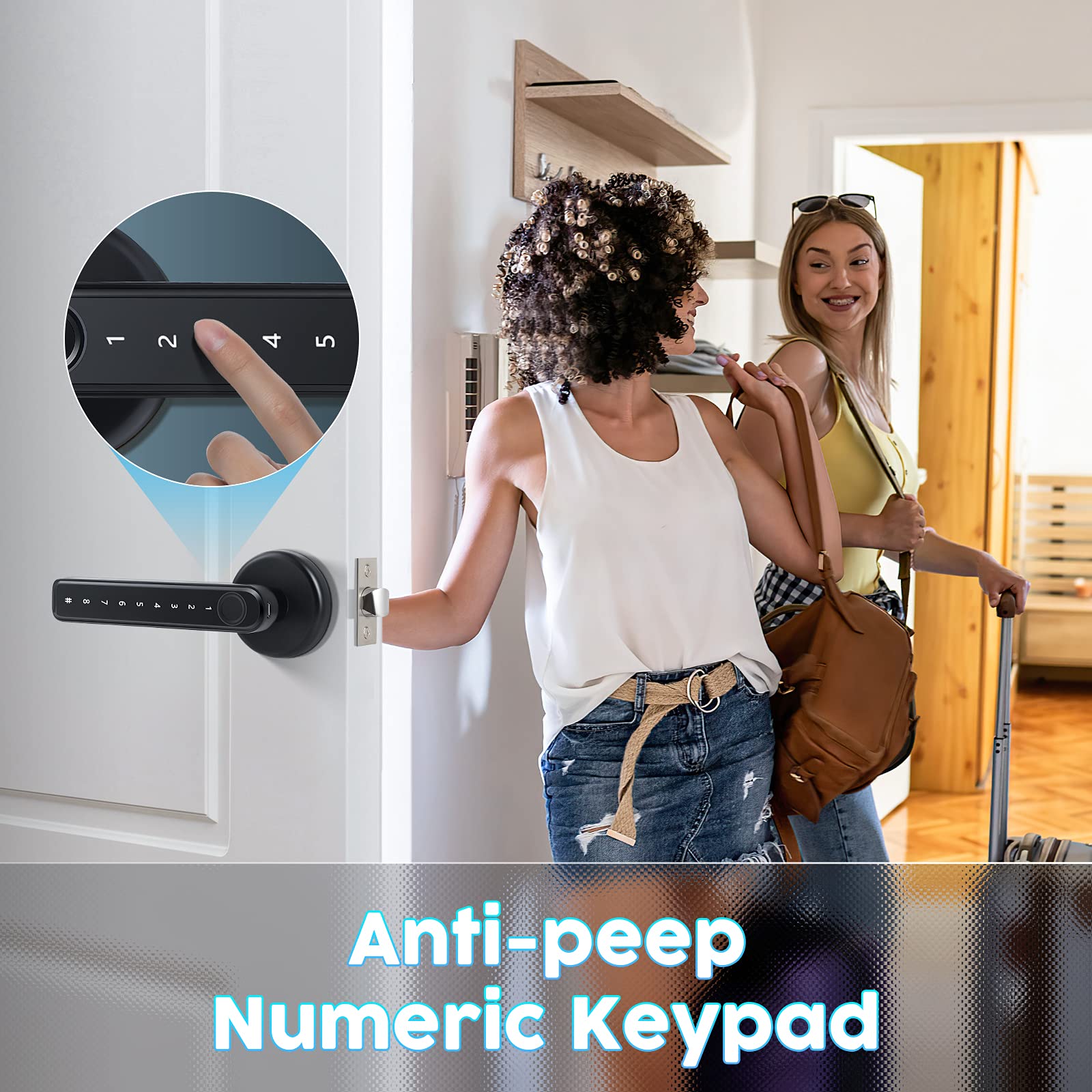 Smart Fingerprint Door Lock - Keyless Entry for Home & Office