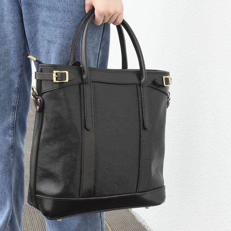 Premium Italian Leather Work Tote Bag for Women - Durable & Stylish Professional Office Bag, Business Commuter & Travel Carryall - Perfect for Laptops, Files & Everyday Essentials