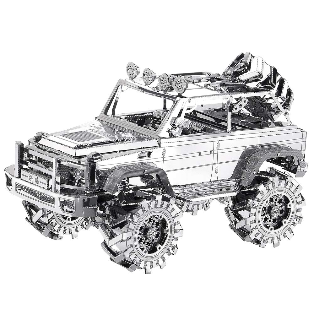 Piececool 3D Metal Puzzle SUV Car Model Kit - 157 PCS DIY Building Toy for Adults & Teens - Brain Teaser Craft Kits for Men & Women - Perfect Birthday Gift for Car Lovers & Puzzle Enthusiasts - Great for Home Decoration, Office Stress Relief & STEM Learning Activities