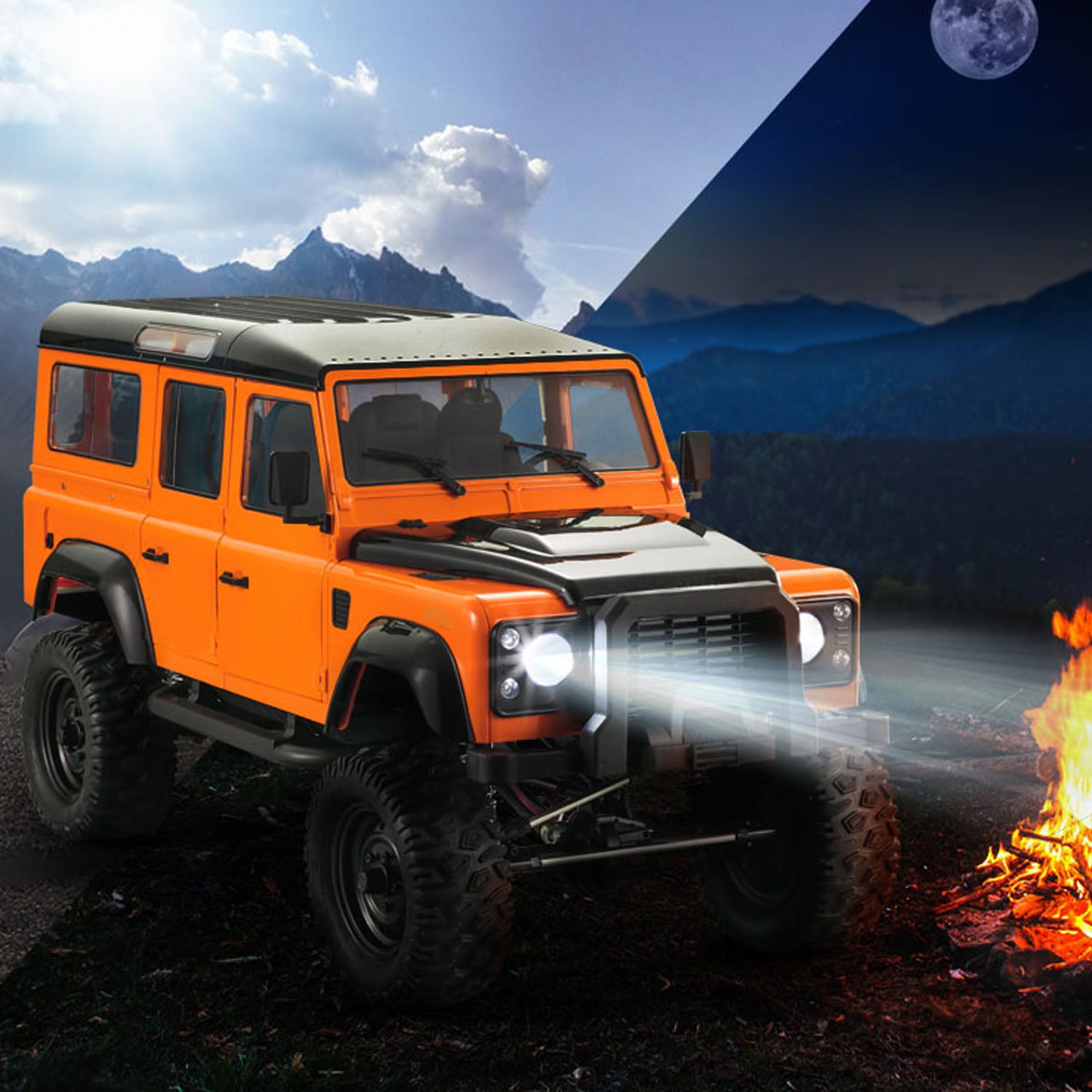 1/8 Scale RC Crawler Car - Double E E102 003 4WD Off-Road Remote Control Truck with 2.4G Radio, ESC, Motor & Servo - Ready to Run (RTR) - Perfect for Rock Crawling, Trail Adventures & Off-Road Racing