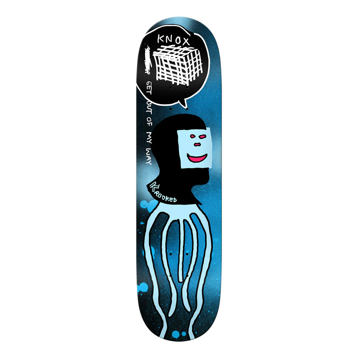 Krooked Knox SQUID WAY Skateboard Deck - High Performance Skateboard for Street & Park Riding - Perfect for Skaters & Beginners