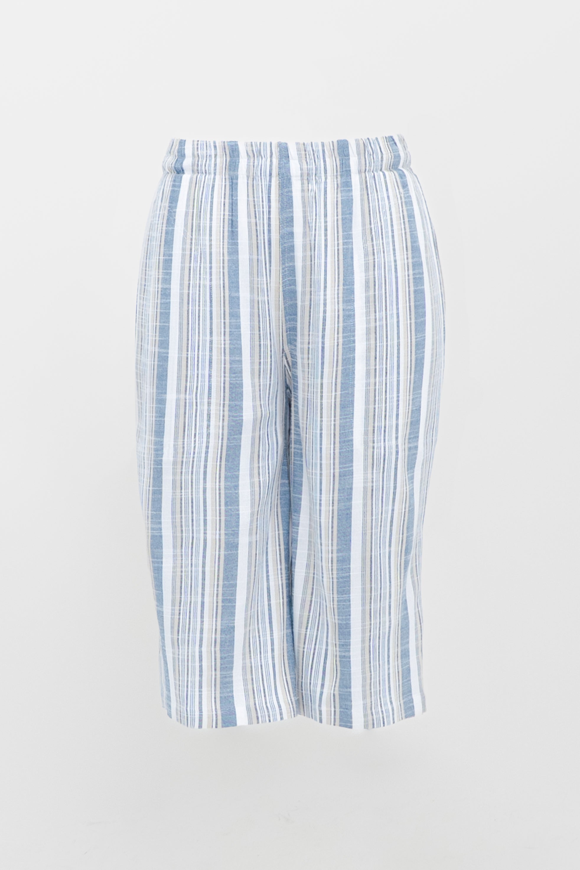 Bamboo Linen Shorts for Women - Comfortable Sand Stripe Summer Shorts - Perfect for Beach, Vacation, and Casual Wear