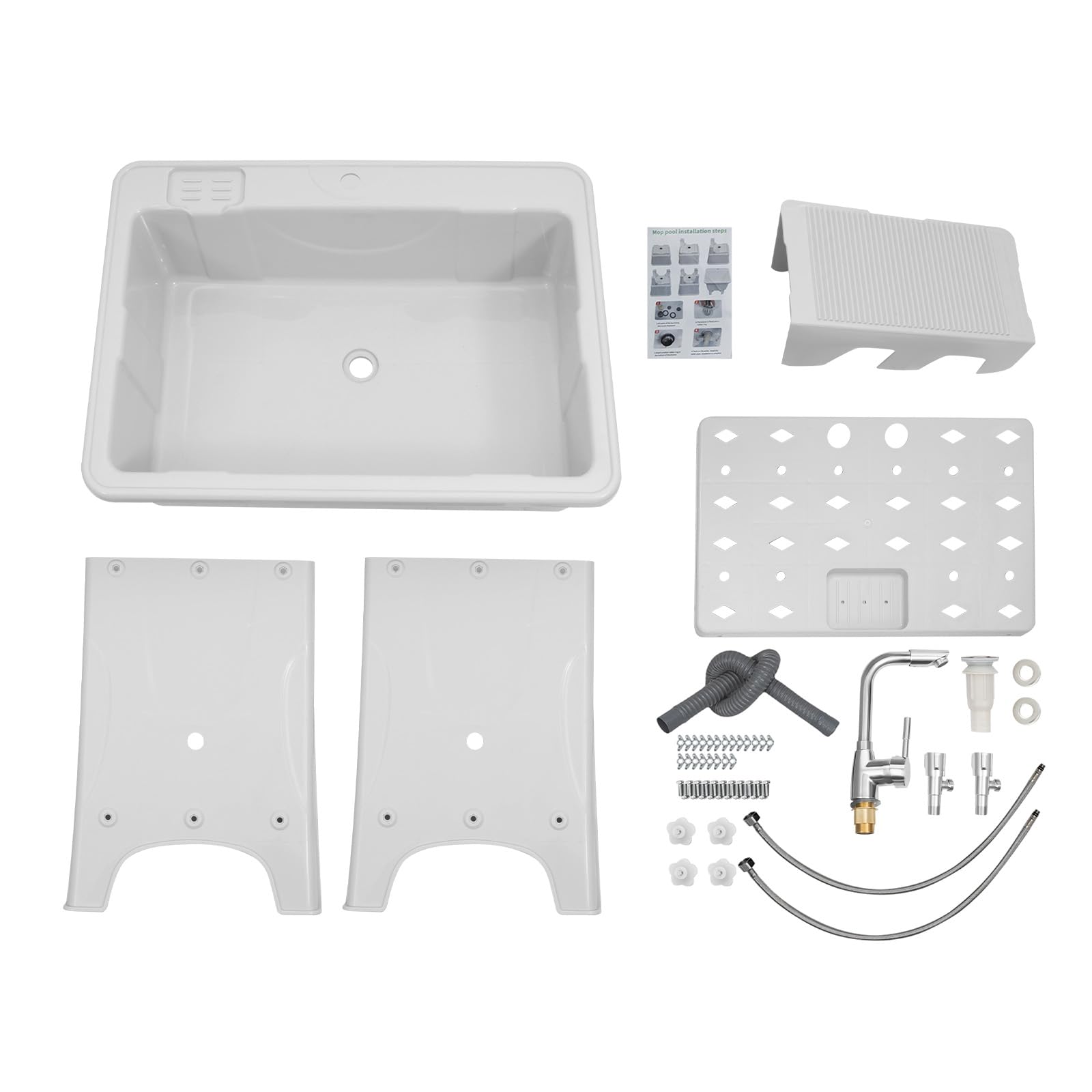 Heavy-Duty Utility Sink with Washboard - 31.5