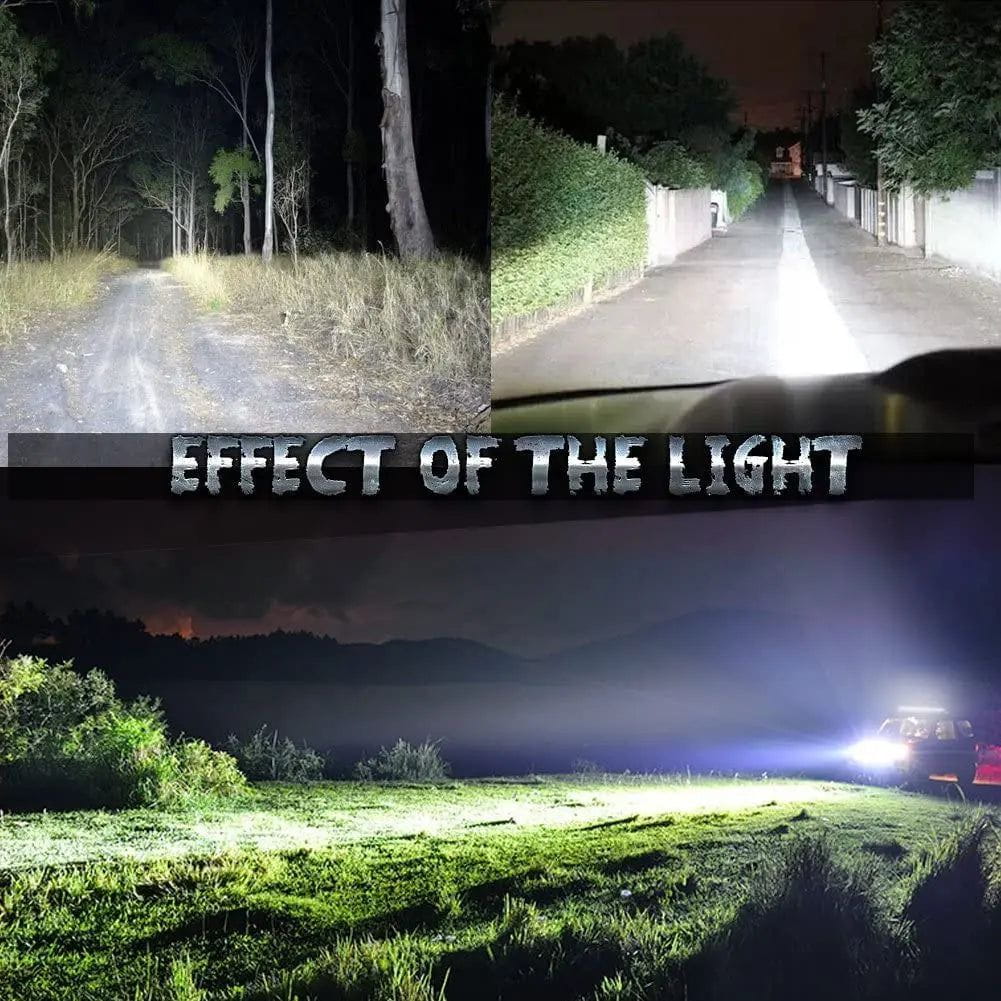 54 Inch 312W Double Row Curved Spot Flood LED Light Bar with 14AWG Wire & 5Pin Switch - Off-Road, Truck, ATV, UTV, Jeep Lighting for Night Driving & Outdoor Adventures