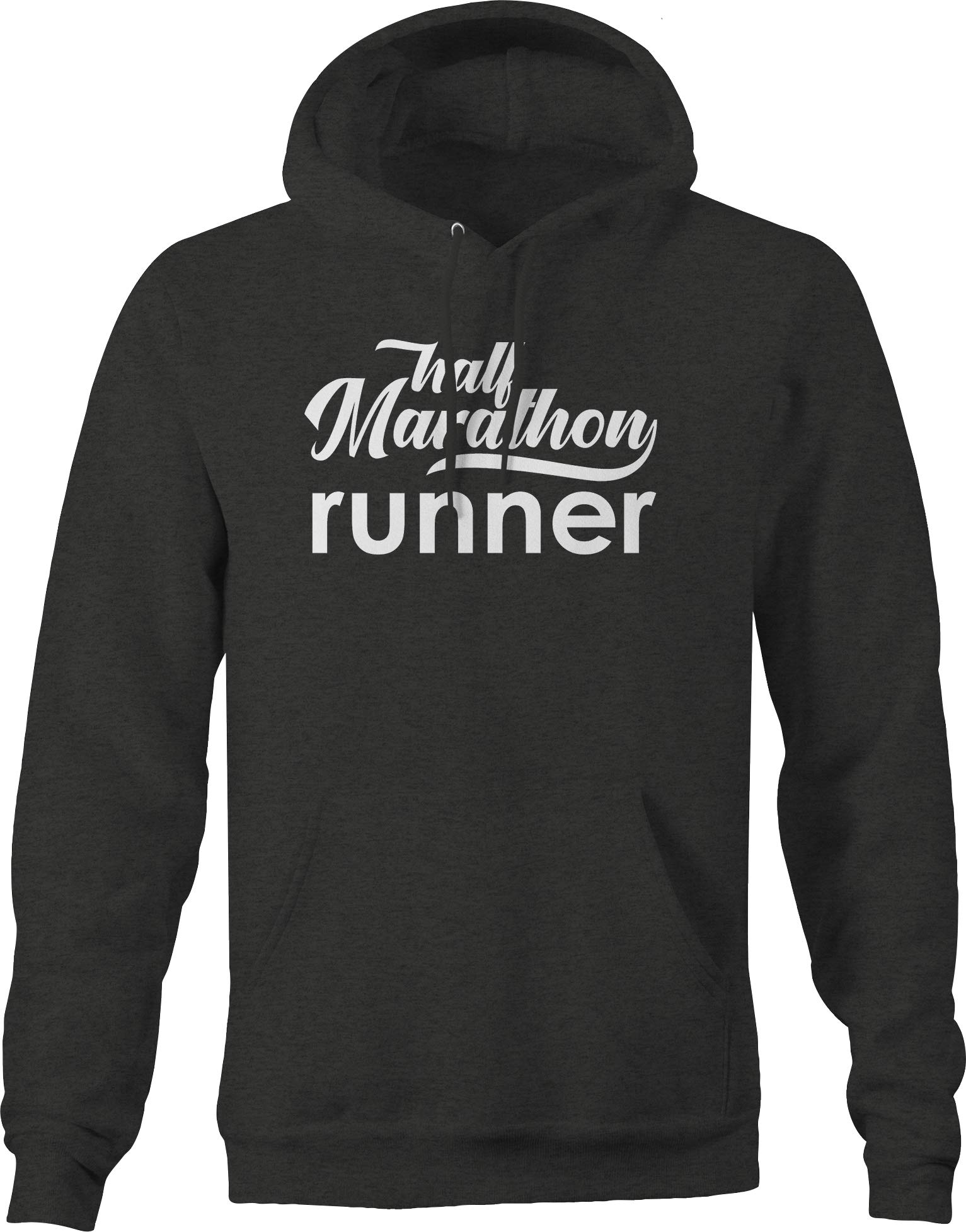 Men's 13.1 Miles Half Marathon Training Hoodie - Dark Grey Fitness Pullover for Running & Workout | Perfect for Cold Weather Jogging & Gym Sessions