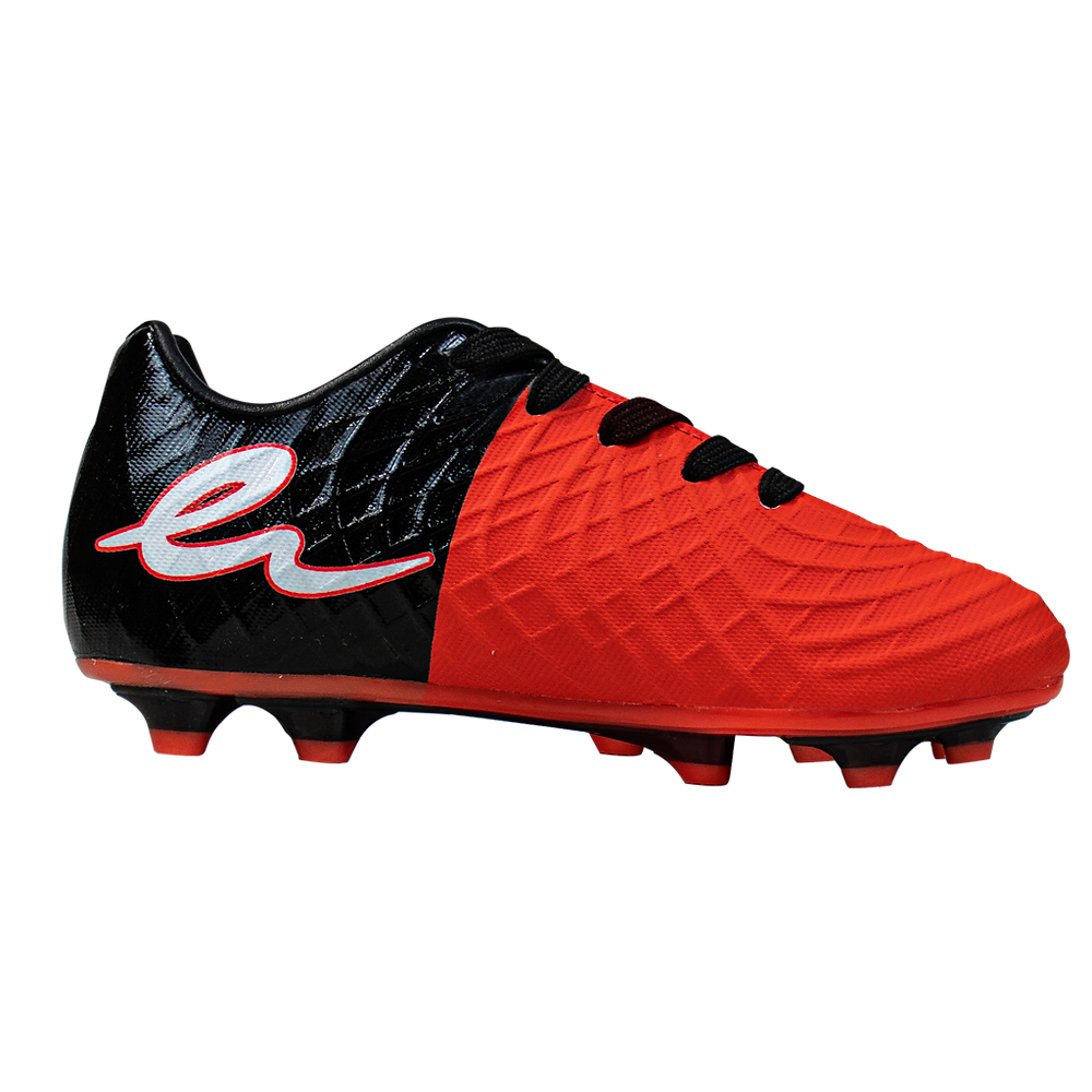 Eletto Lazzaro II Jr. Soccer Cleats for Kids - Red/Black/White | Lightweight Football Shoes for Youth Training & Matches | Perfect for Grass & Turf Fields