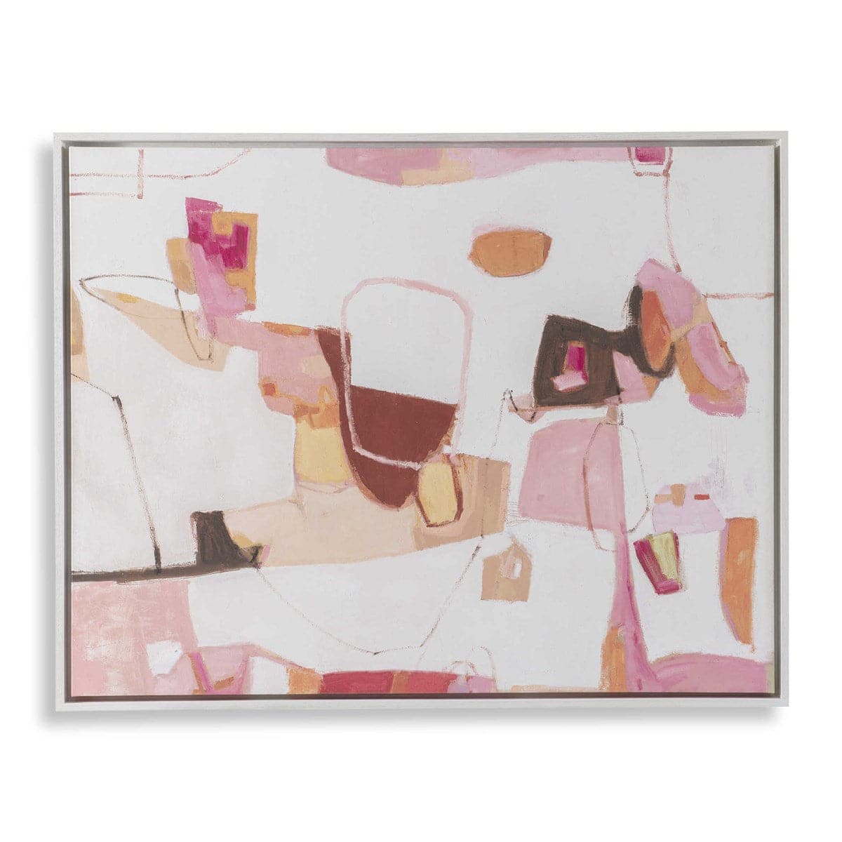 Alvina Framed Canvas Wall Art - Modern Home Decor for Living Room, Bedroom & Office - Ready to Hang Gallery Wrapped Painting