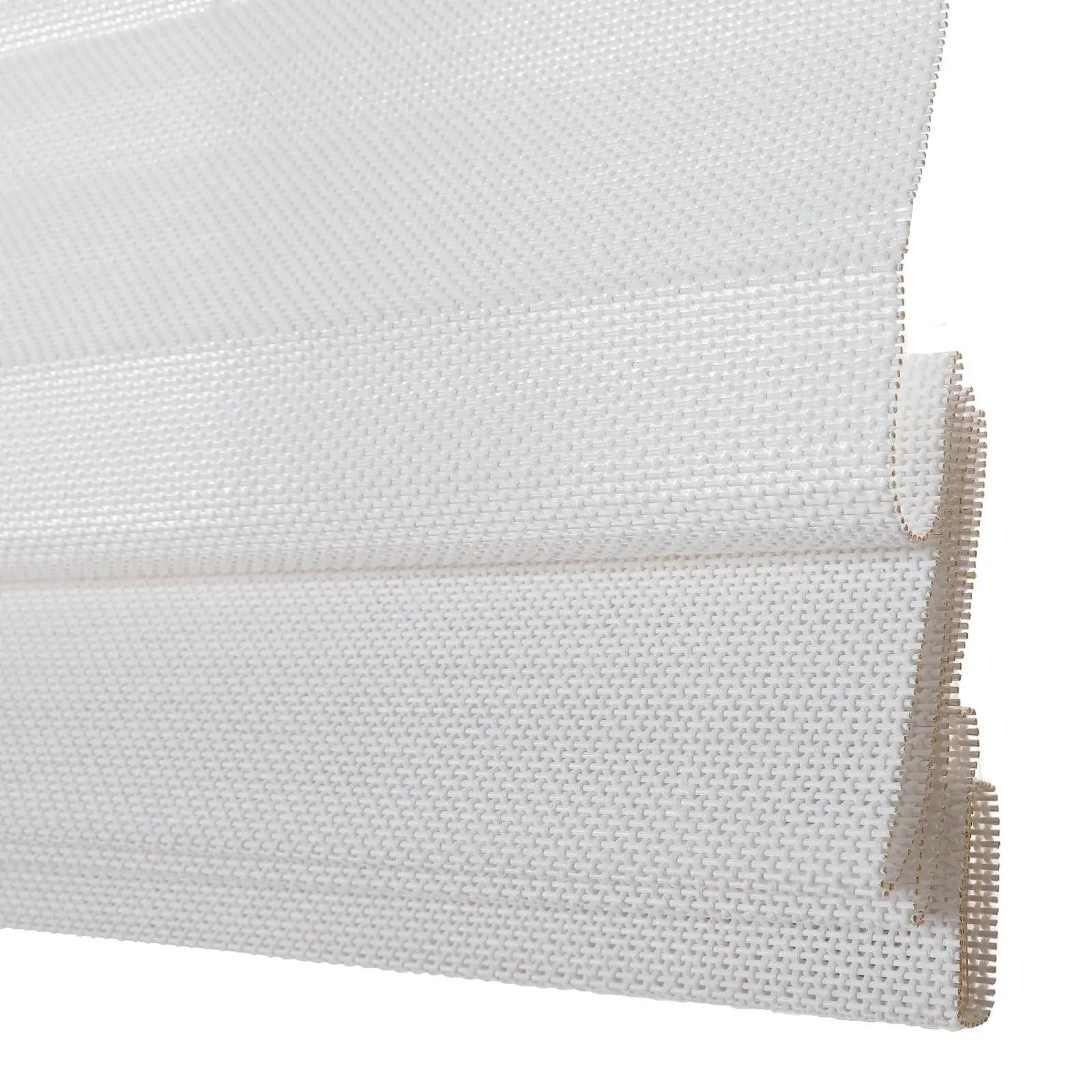 Natural Woven Bamboo Window Shade - Mist White | Eco-Friendly Roller Blind for Living Room, Bedroom & Office | Light Filtering & UV Protection
