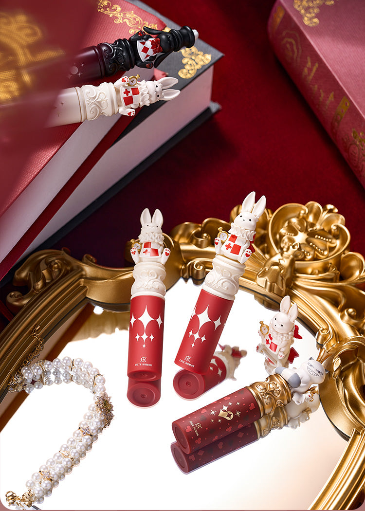 CuteRumor Wonderland White Rabbit Crystal Jelly Lip Gloss - Hydrating & Shiny Lip Gloss for Women, Long Lasting Moisturizing Lip Balm - Perfect for Daily Wear, Parties & Makeup Looks