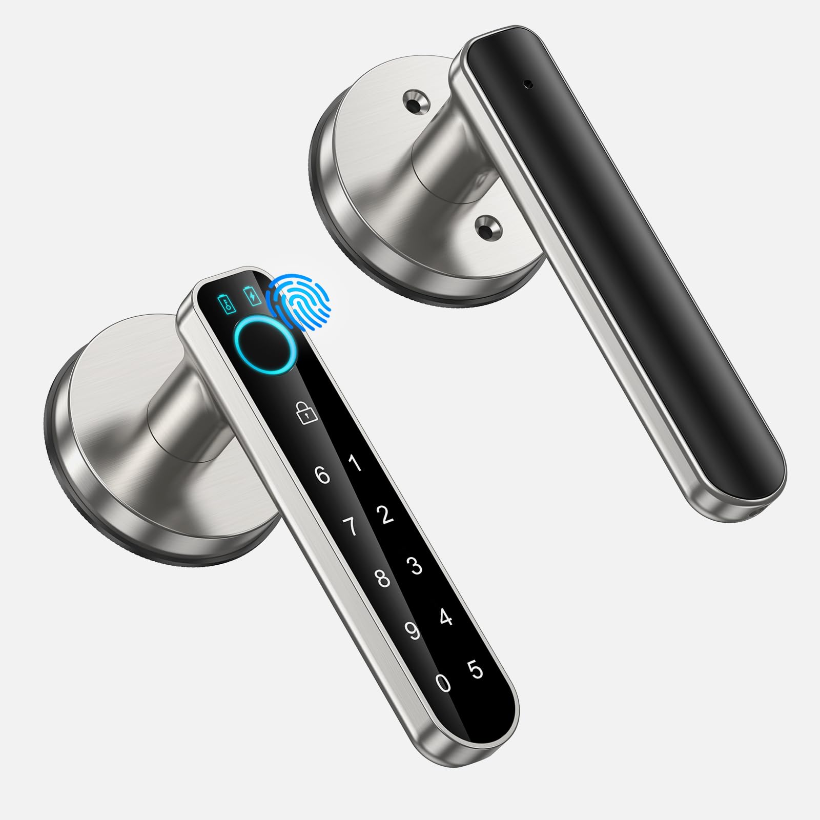 Smart Fingerprint Door Lock - Keyless Entry with Biometric & Passcode Keypad - Secure & Convenient for Home, Office, Apartment, Hotel & Bedroom - Easy Installation & Modern Design - Perfect for Enhanced Security & Hands-Free Access