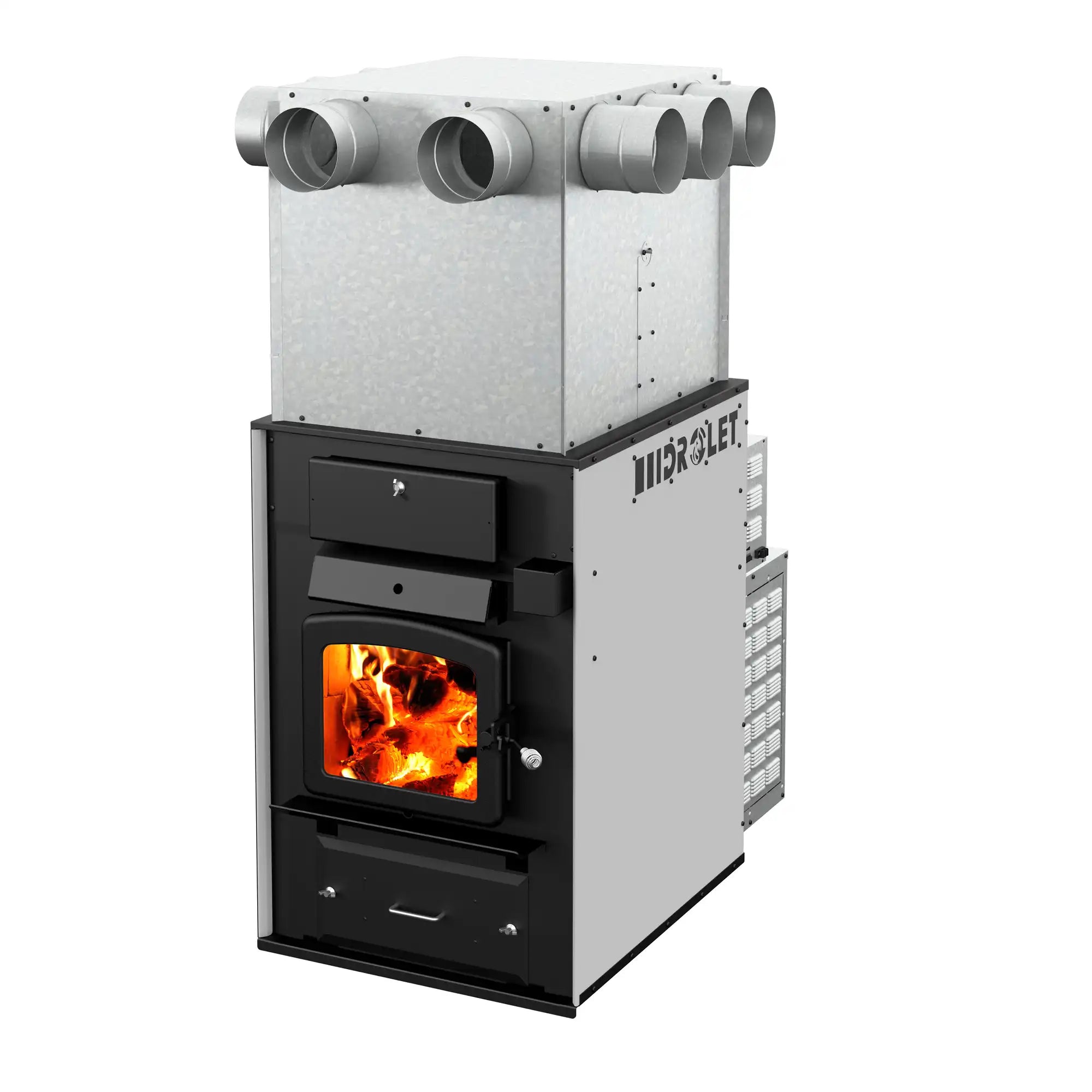 Drolet DF02001 Tundra II CSA Certified 2,500 Sq. Ft. Wood Burning Furnace - Efficient Home Heating for Large Spaces | Perfect for Cabins, Workshops & Rural Homes in Canada