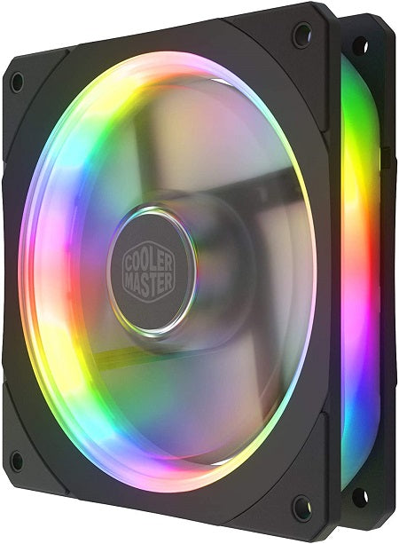 MASTERFAN SF120P ARGB PC Cooling Fan - 120mm High Performance RGB Case Fan with PWM Control for Gaming PC, Computer Case & CPU Cooler | Perfect for Gaming Rigs, Workstations & Custom PC Builds