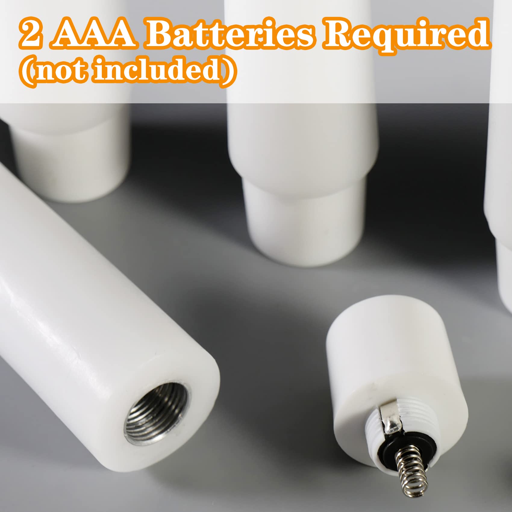 Flameless LED Taper Candles Set of 6 - White Dripping Wax Battery Operated Candlesticks with Remote & Realistic Flickering Effect - Perfect for Weddings, Home Decor, and Romantic Dinners