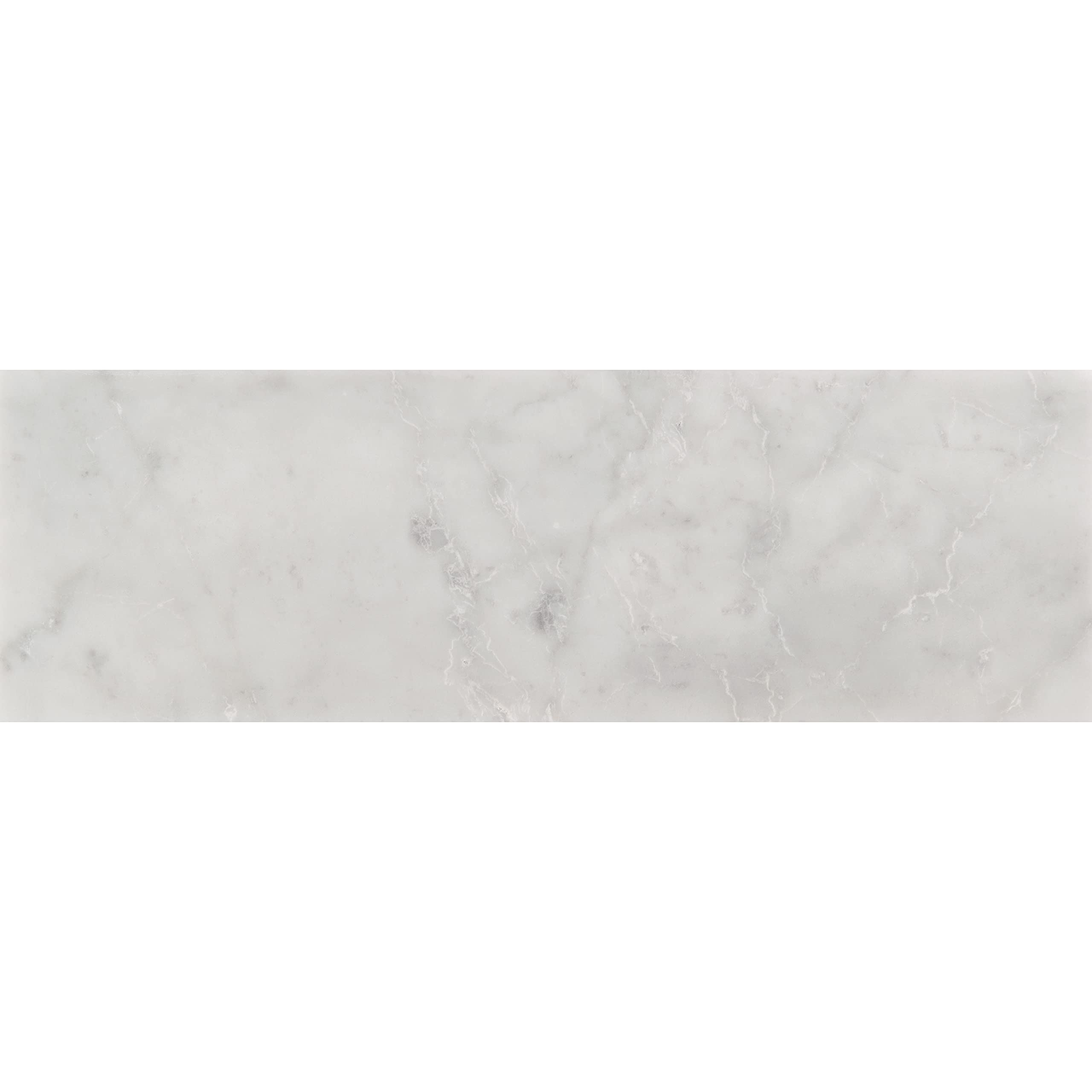 MSI Carrara White 12x4 Inch Honed Marble Subway Tile - Premium Kitchen Backsplash, Bathroom Wall & Shower Tile, Durable Floor Tile for Home Renovation - Perfect for Modern Farmhouse, Spa Bathroom & Luxury Kitchen Designs