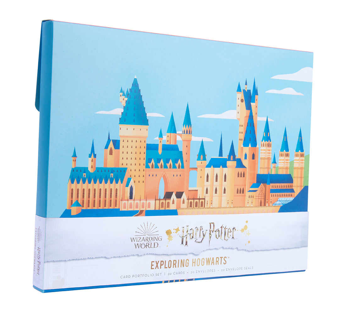 Harry Potter Hogwarts Card Portfolio Set - 20 Collectible Trading Cards for Fans | Perfect for Gifts, Display & Game Nights