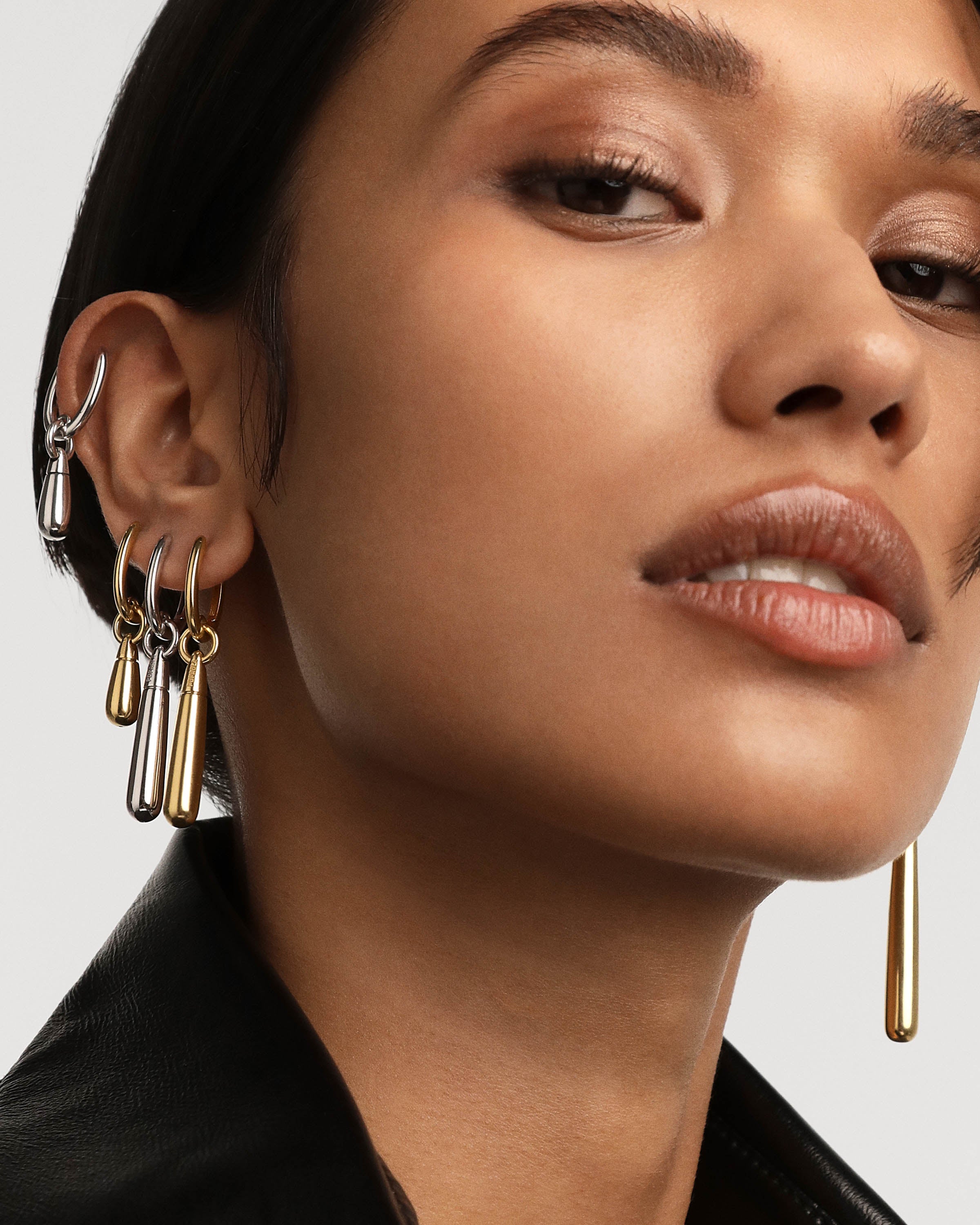 Jupiter Single Hoop Earrings for Women - Dainty Gold/Silver Minimalist Hoop Earrings - Perfect for Everyday Wear, Office & Date Night