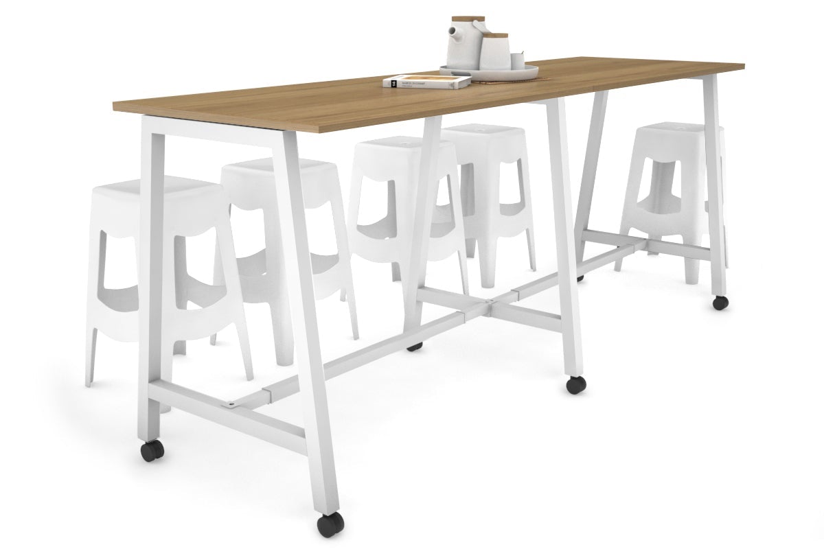 Quadro A Legs Large Counter Table 2400L x 700W - Heavy Duty Metal Frame for Restaurant, Bar, Kitchen & Commercial Use