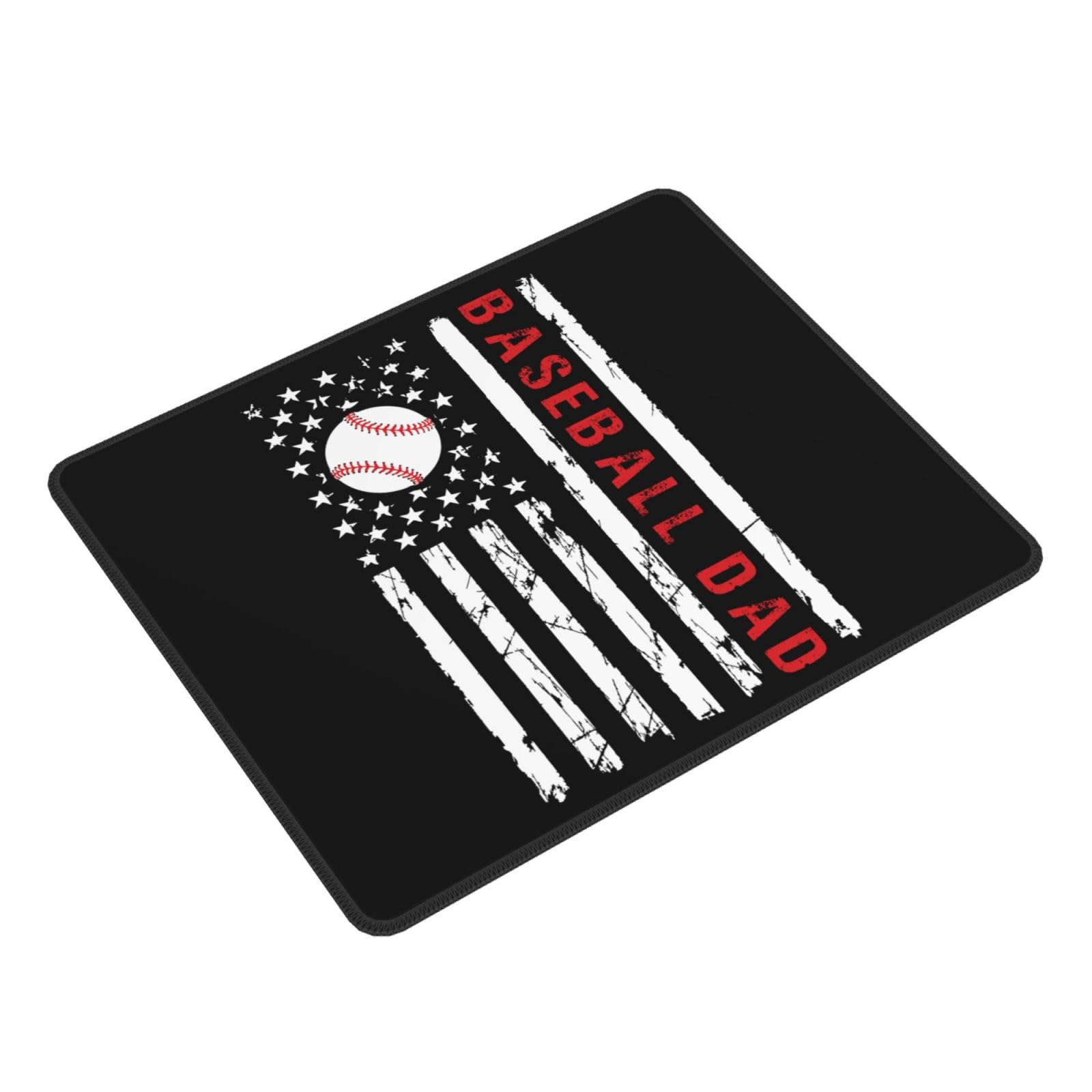 SIYTUAU USA Flag Baseball Design Mouse Pad - Waterproof, Non-Slip Rubber Gaming Mousepad (10x12 inches) for Office, Laptop & PC Use - Perfect for Work, Gaming & Home Decor