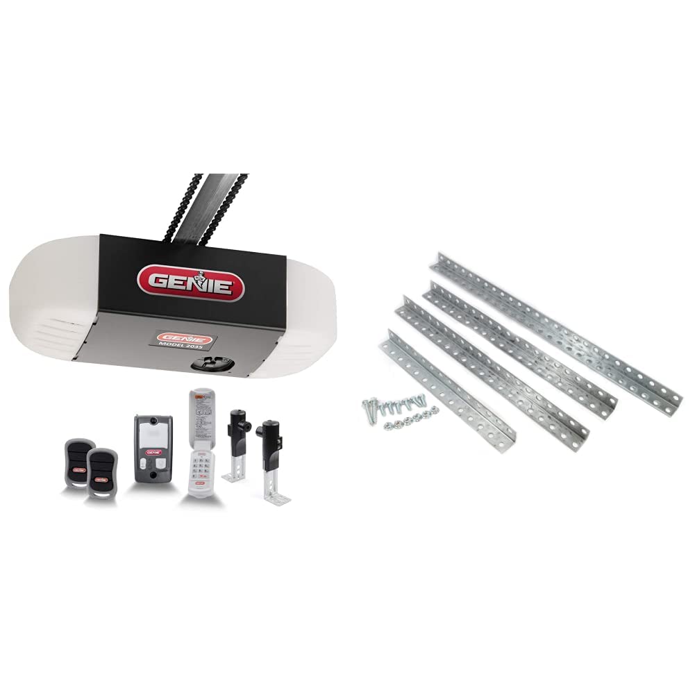 Genie Chain Drive 550 Garage Door Opener with GHK-R Hanging Kit - Quiet & Reliable Automatic Garage Door Opener System for Home & Commercial Use