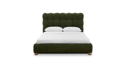 Leda Bed Frame - Modern Platform Bed with Sturdy Wooden Slats & Easy Assembly, Perfect for Bedroom, Guest Room, or Studio Apartment
