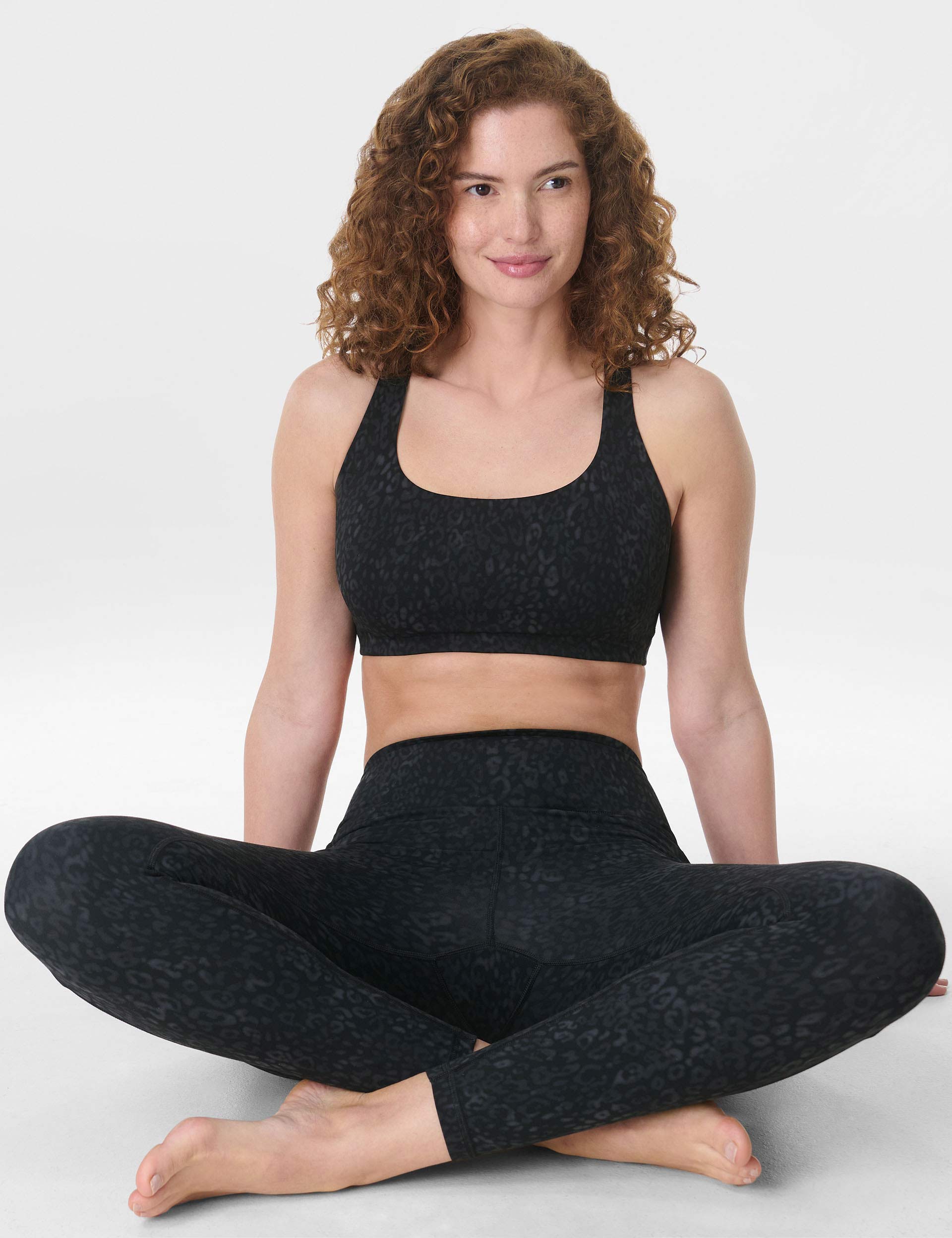 Ultimate Studio 7/8 Leggings - Black Panther Print Yoga Pants for Women | High Waist Workout Tights for Running, Gym & Lounge Wear