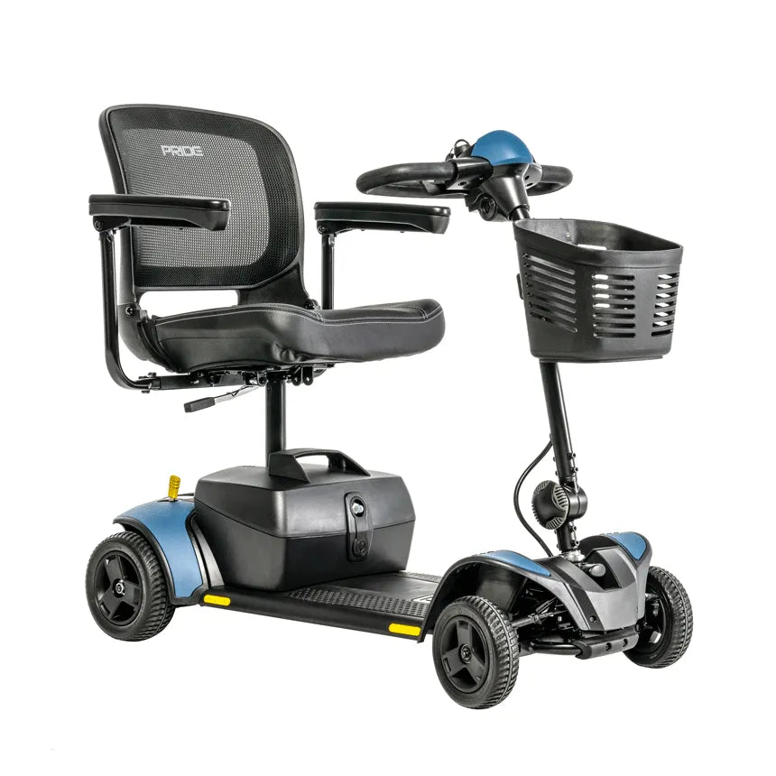 Go Go Elite Traveler 2 Four Wheel Mobility Scooter - Lightweight & Foldable for Seniors & Travel - Perfect for Airports, Shopping Malls & Outdoor Adventures