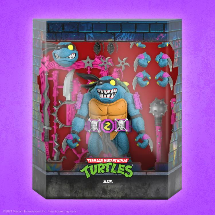 Teenage Mutant Ninja Turtles ULTIMATES! Slash Action Figure - Collectible TMNT Toy for Kids & Adults - Perfect for Display, Play & Comic Conventions
