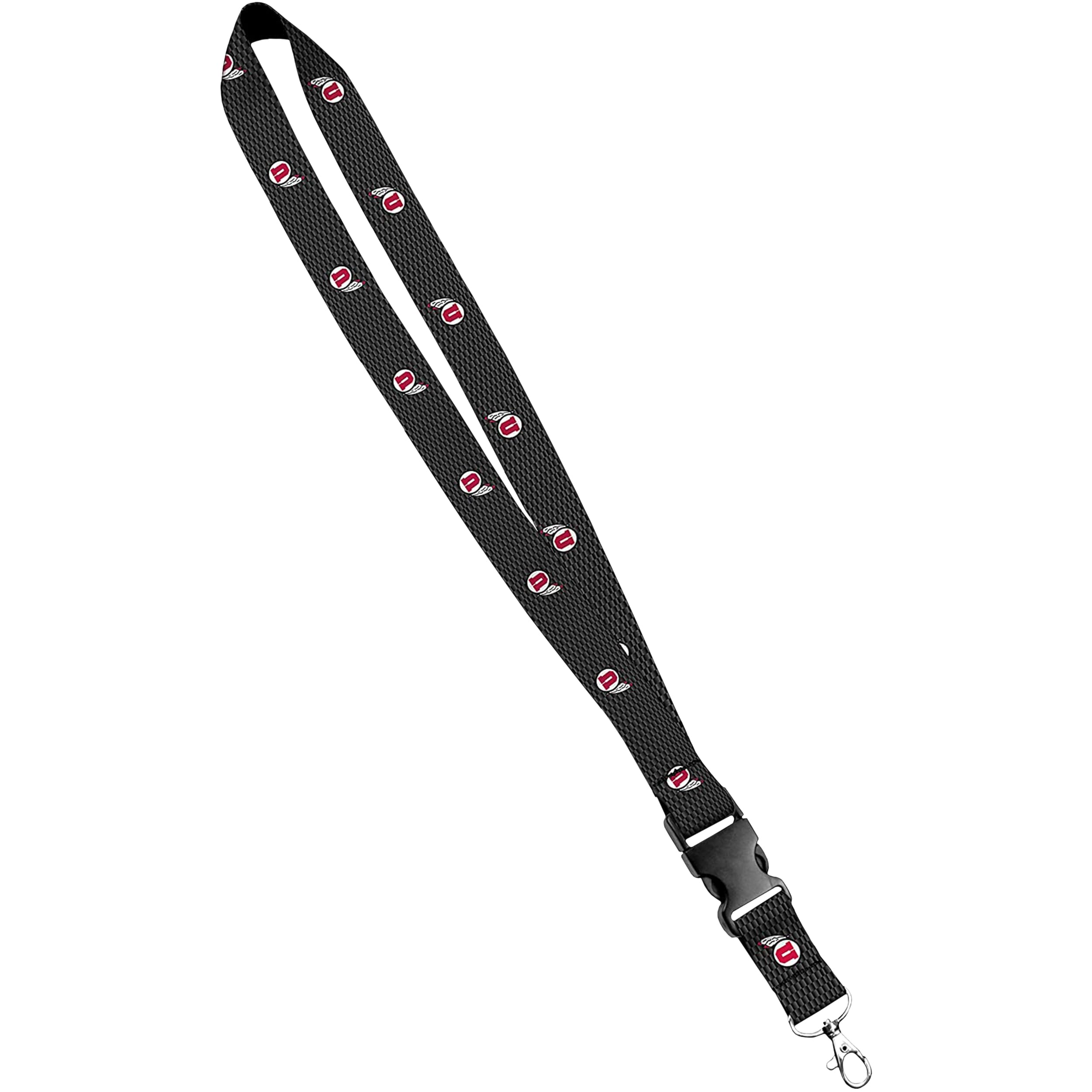 Utah Utes Logo Lanyard - Satin Keychain & ID Holder for Badges & Keys