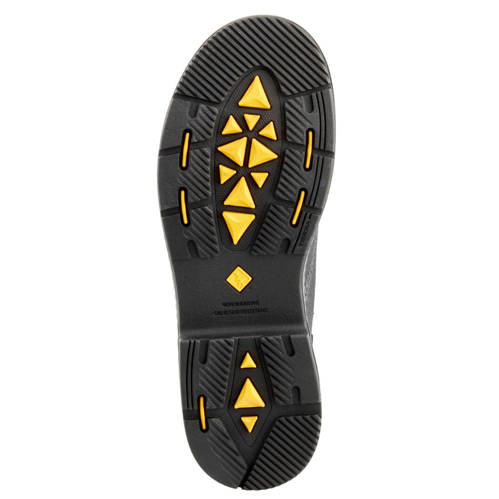 Terra Patton Waterproof Unisex 8-Inch Alloy Toe CSA Certified Pull-On Work Boots TR0A4TCBBLK - Ideal for Construction, Landscaping & Heavy-Duty Industrial Work